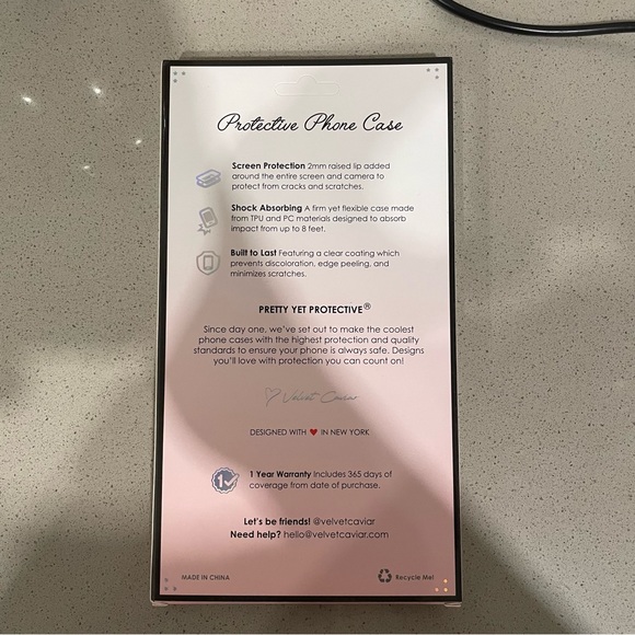 NIB Velvet Caviar White Opal iPhone 12/ 12Pro Case - Picture 10 of 15